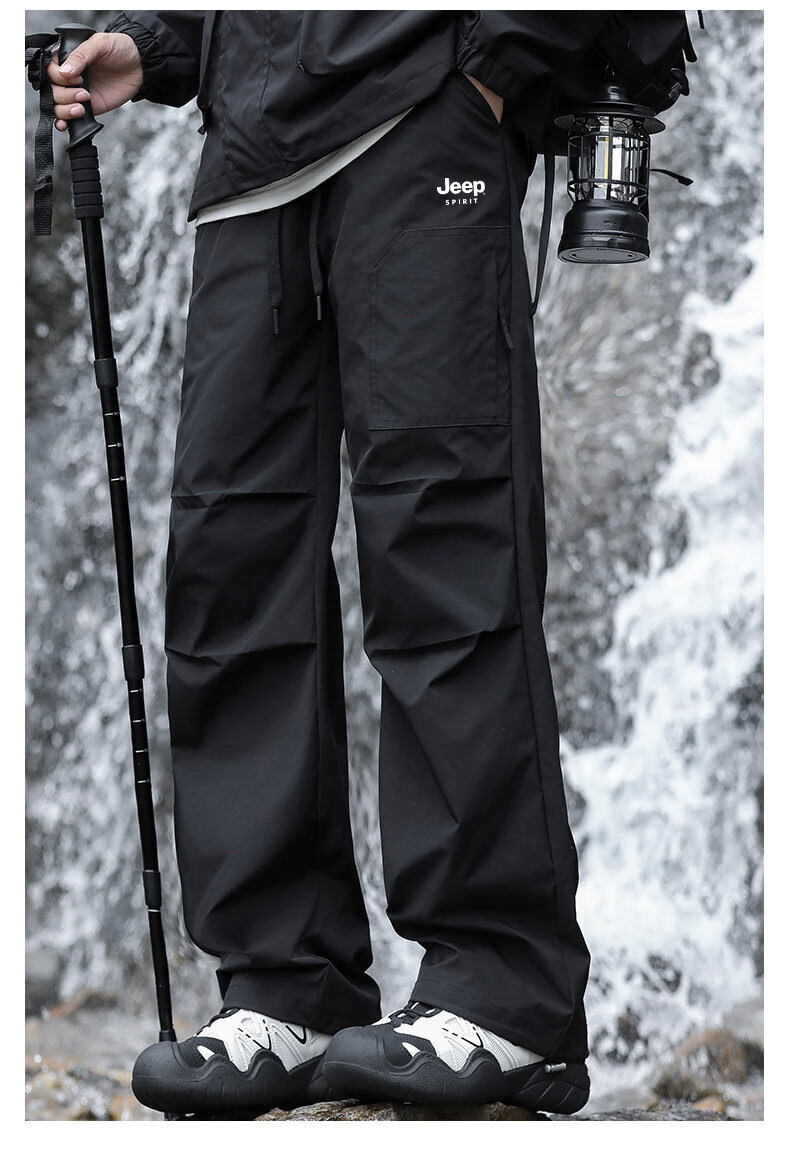 JEEP Men's Waterproof Tactical Cargo Pants Outdoor Hiking Sports Pants Military Green XL 5