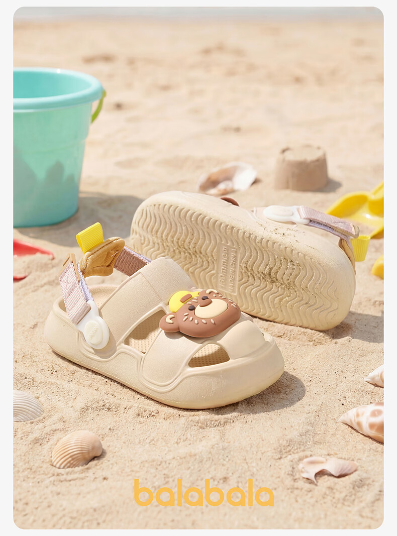 Balabala Kids Slippers Boys Summer Toddler Girls Closed-Toe Home Shoes Outdoor Baby Clog Sandals Children Cool Slippers 17