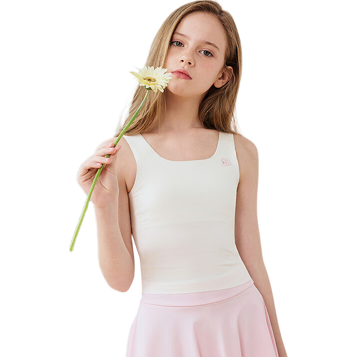 BALABALA 【balaOne】 Girls' Developmental Anti-Peek and Anti-Exposure Small Vest Bra 209926195008