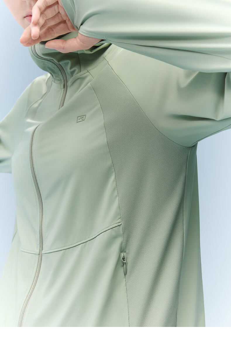 Bananain Liangpi 303UV Pro Women's Moisture-Wicking Quick-Dry Drawstring Hooded Cooling Sun Protection Jacket, Outdoor Skin Coat 8