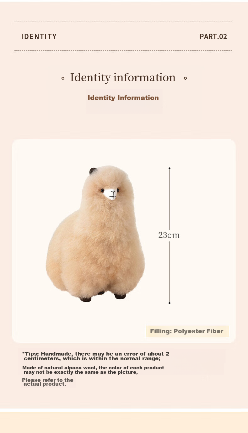Warmpaca Alpaca Plush Toy, Stuffed Animal Gift for Girls, Doll Pillow, Graduation And Birthday Present 5