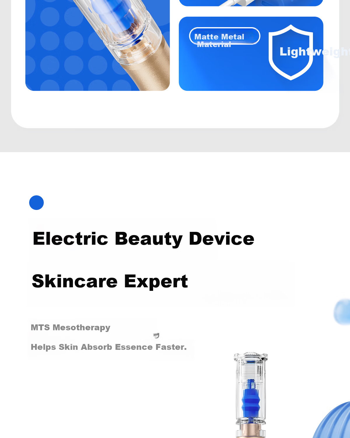 KDAY Electric Microcrystal Needle Scalp Hair Growth Infusion Serum Roller Minoxidil Applicator Beauty Salon Mesoderm MTS 4