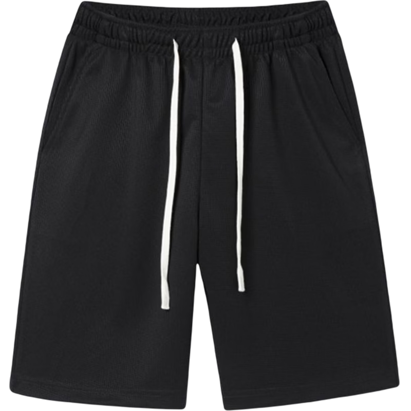 GENIOLAMODE Men's Shorts, Summer Lightweight, Versatile for Home Wear, Loose Casual Pants, Knee-Length Shorts