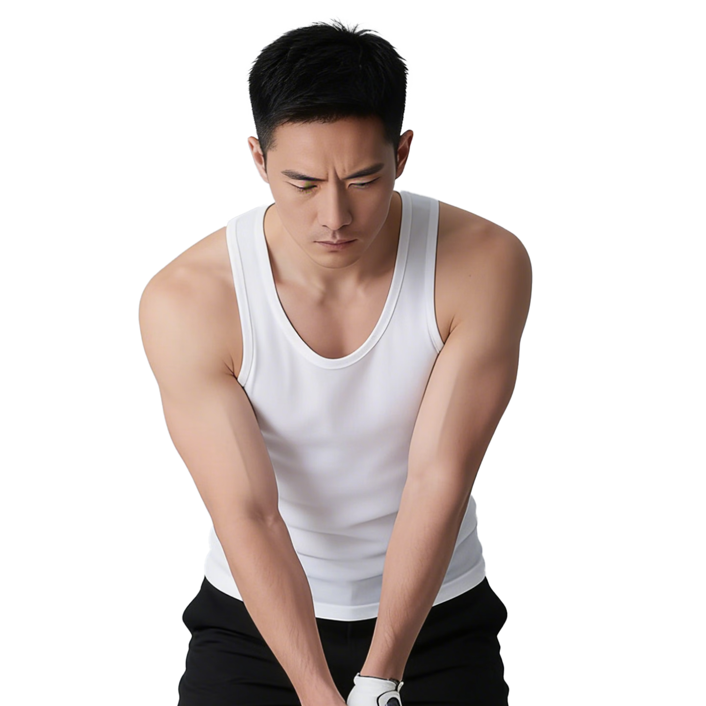 Hengyuanxiang Men's Pure Cotton Sleeveless Antibacterial Breathable Sports Tank Top Combed Cotton Summer Undershirt