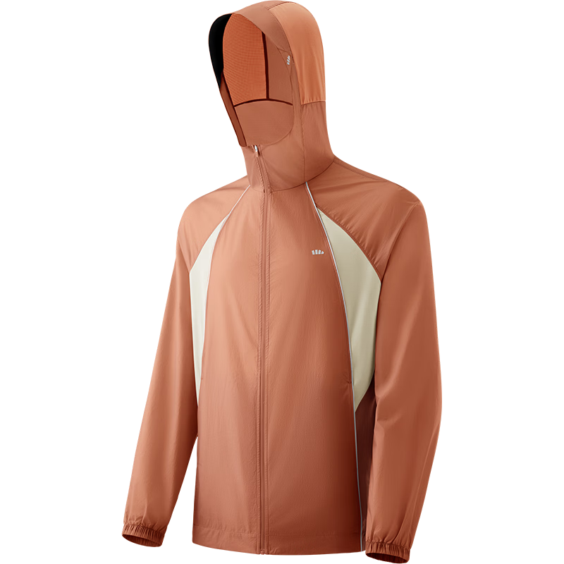 Beneunder Men's Sunscreen Jacket Skin Coat UV Protection Lightweight Water-Repellent Outdoor Fishing WR938 Cloud Gray 2XL