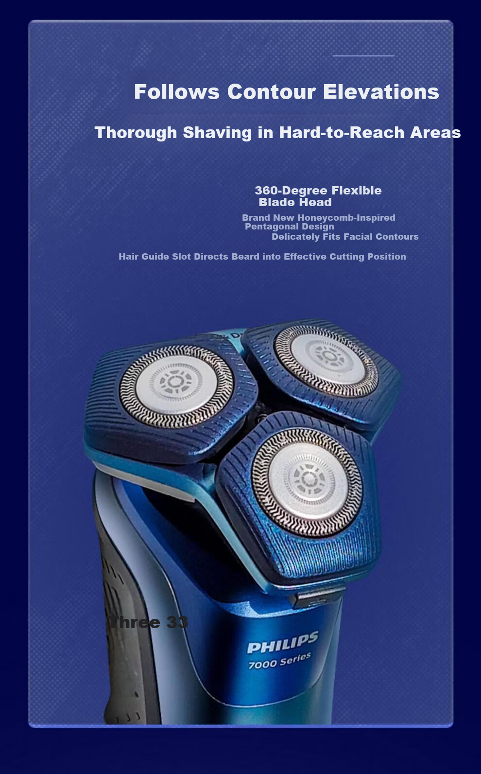 PHILIPS Electric Shaver SkinIQ Series 7000 S7399/03 with 1-Hour Quick Charge and Nose Hair Trimmer - Valentine's Day Gift for Boyfriend 5