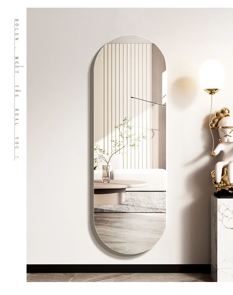 Millennium Mansion Dormitory Full-Length Mirror Wall-Mounted Self-Adhesive Bedroom Dressing Mirror No-Drill 50x150cm 1