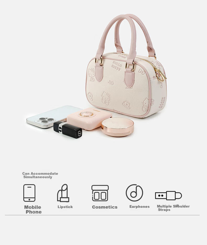 SANRIO Hello Kitty Small Round Shoulder Crossbody Bag Circular Mini Luxury Handbag New Year Gift 9