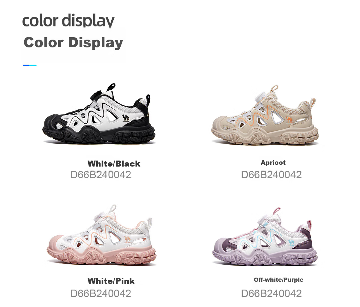Camel Kids Hiking Shoes Spring Summer Creek Shoes Cute Outdoor Non-slip Toe Protection Sandals for Older Children Parent-Child Style 19