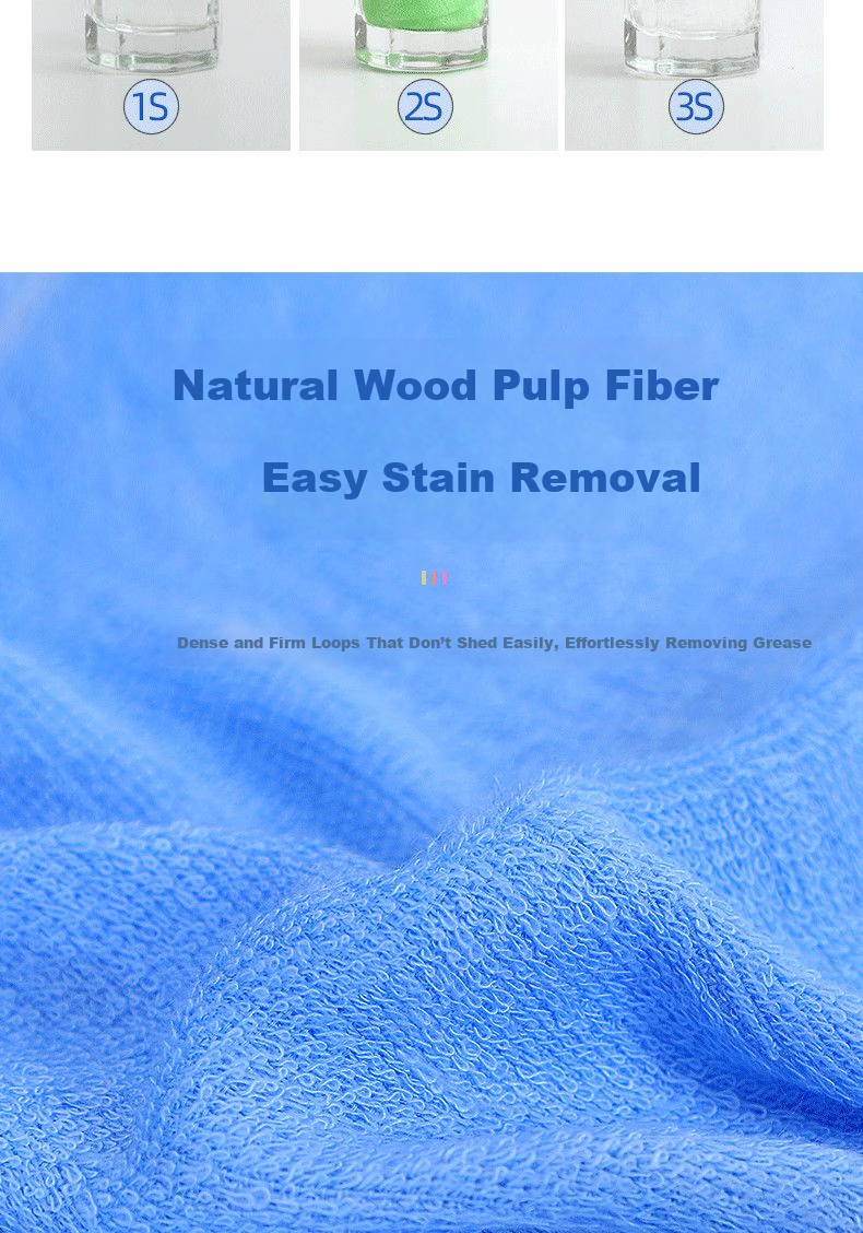 Chen Zhishangpin Household Cleaning Cloth Towel Dishwashing Drying Absorbent Square Towel with Hanging Rope Car Wiping White Fiber Towel 10