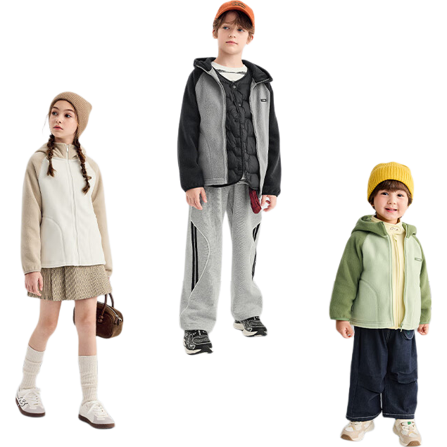 BALABALA Kids Fleece Jacket Boys Girls Winter 2025 Mall Edition 202425105201