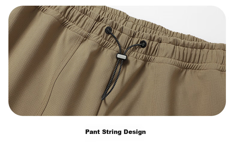 JEEP Men's Outdoor Windproof Waterproof Hiking Cargo Pants Loose Fit Khaki 4XL 23