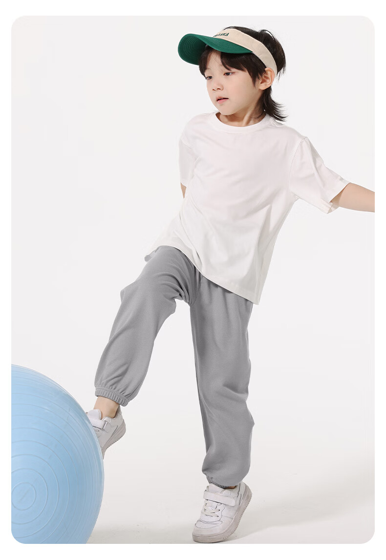 Piggy Banner Boys Sports Set 2026 New Summer Thin Clothes Stylish Big Kids Short Sleeve Pants Two-Piece Set 28