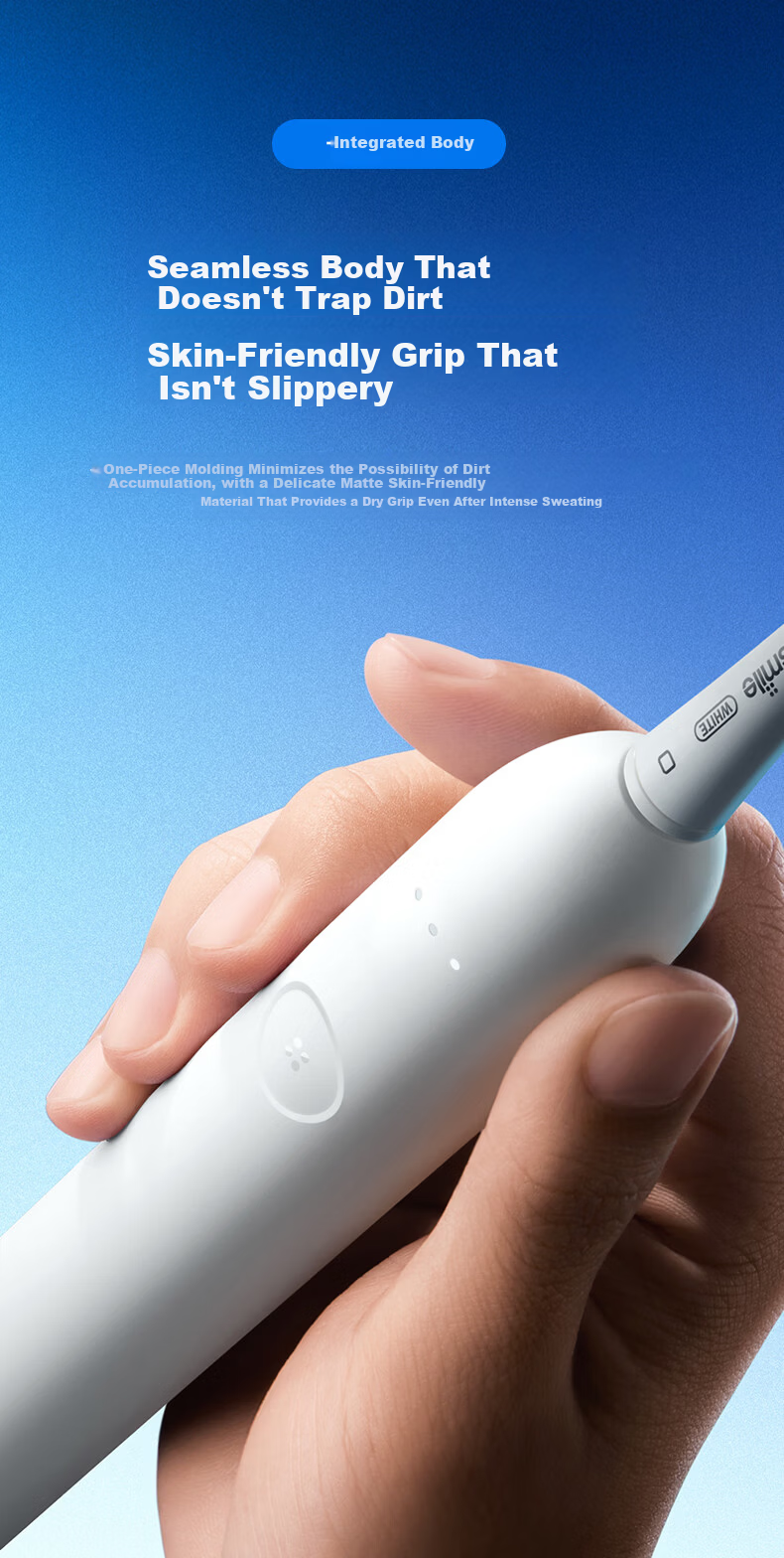 Usmile Smile Plus Electric Toothbrush Shock Absorption Cleaning Brush Head P10S Morning Mist White 180-Day Long Battery Life Wedding Couple Gift for Boyfriend Girlfriend Birthday Present 7