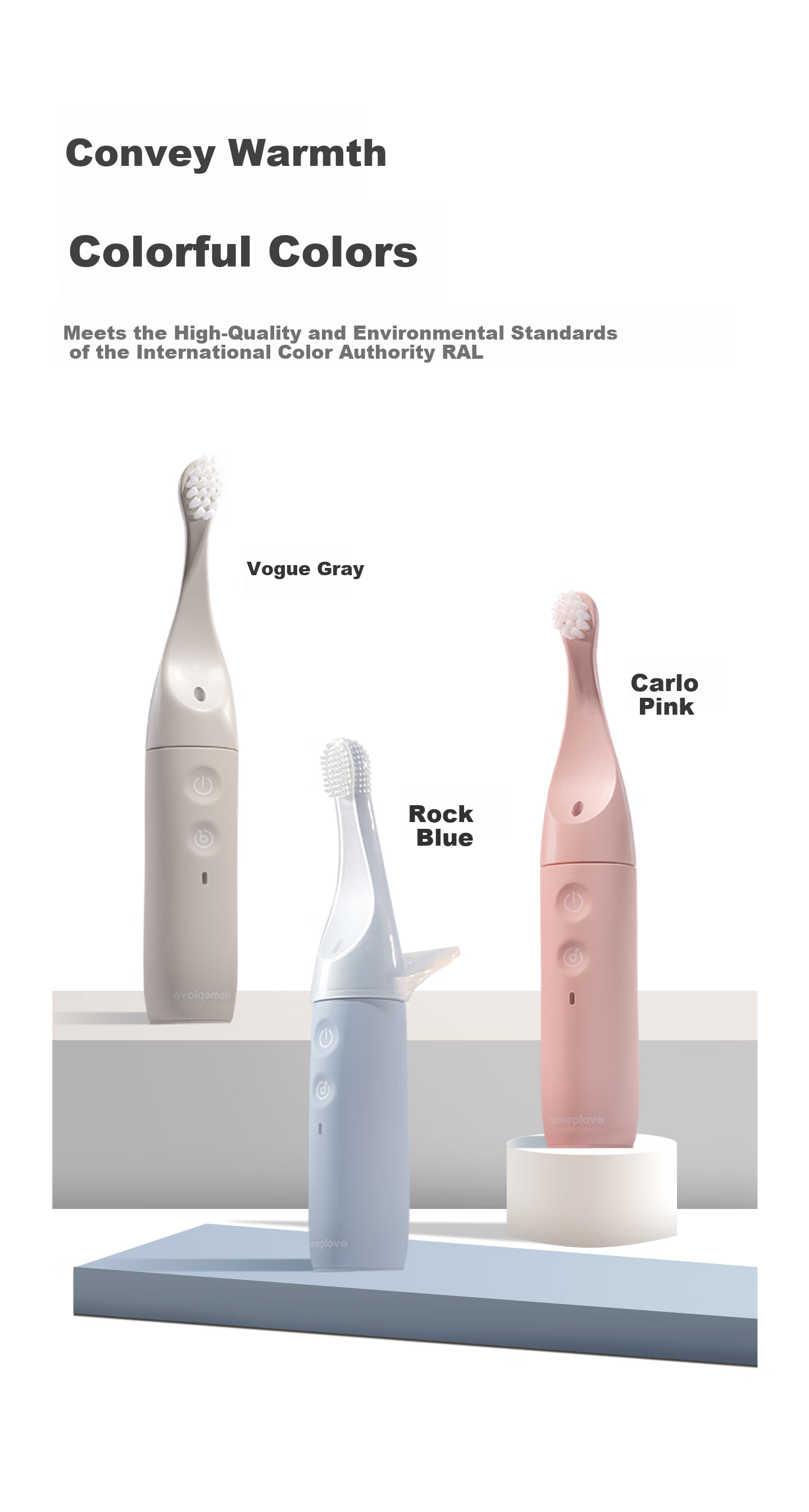 Homeplove Kids Electric Toothbrush with Smart Voice Reminder Soft Bristles for 0-3-6 Years Gum Care Birthday Gift 7