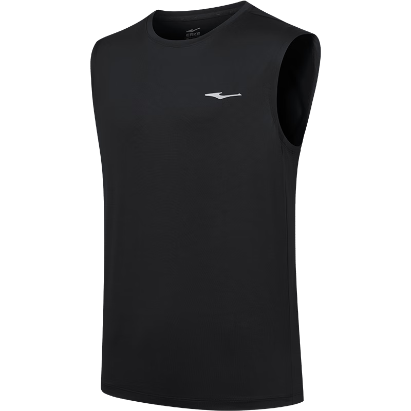 Erke Men's Sports Vest Summer Moisture-Wicking Quick-Dry Ice Feel Crew Neck Sleeveless T-Shirt Outdoor Casual Base Layer Shirt
