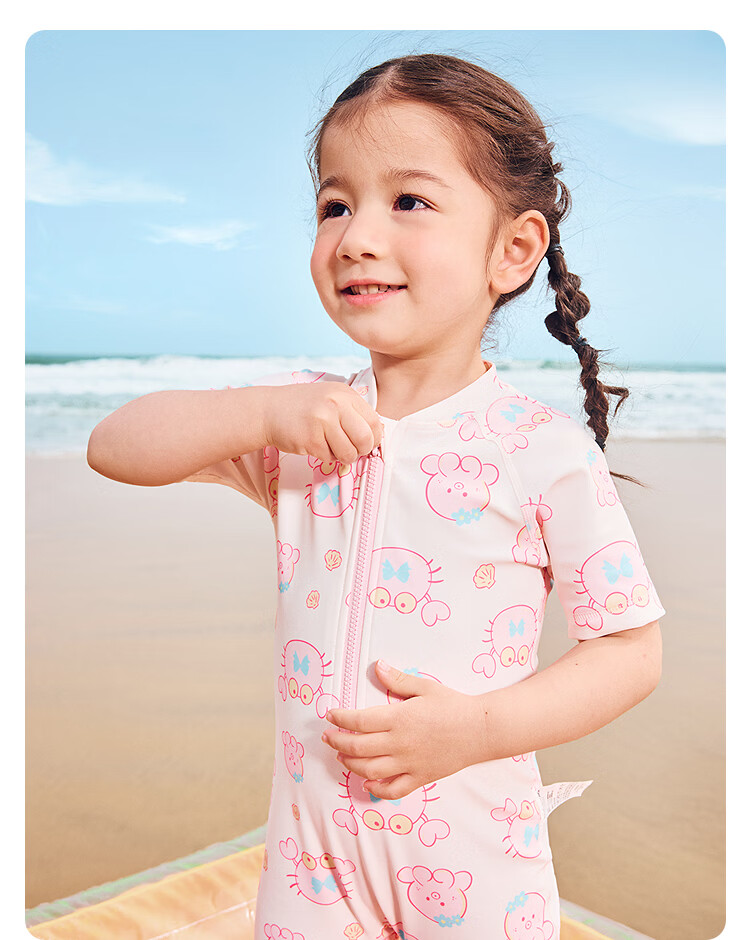 Balabala Kids Swimwear Boys Girls Baby 2026 Summer New Two-Piece Sunscreen Chlorine-Resistant Cartoon Swimsuit Set 18
