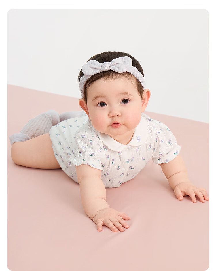 BALABALA Children's Cotton Triangle Shirt, New Summer Thin Style, Baby Bodysuit Two-Piece Set, for Newborns 0-6 Months 26