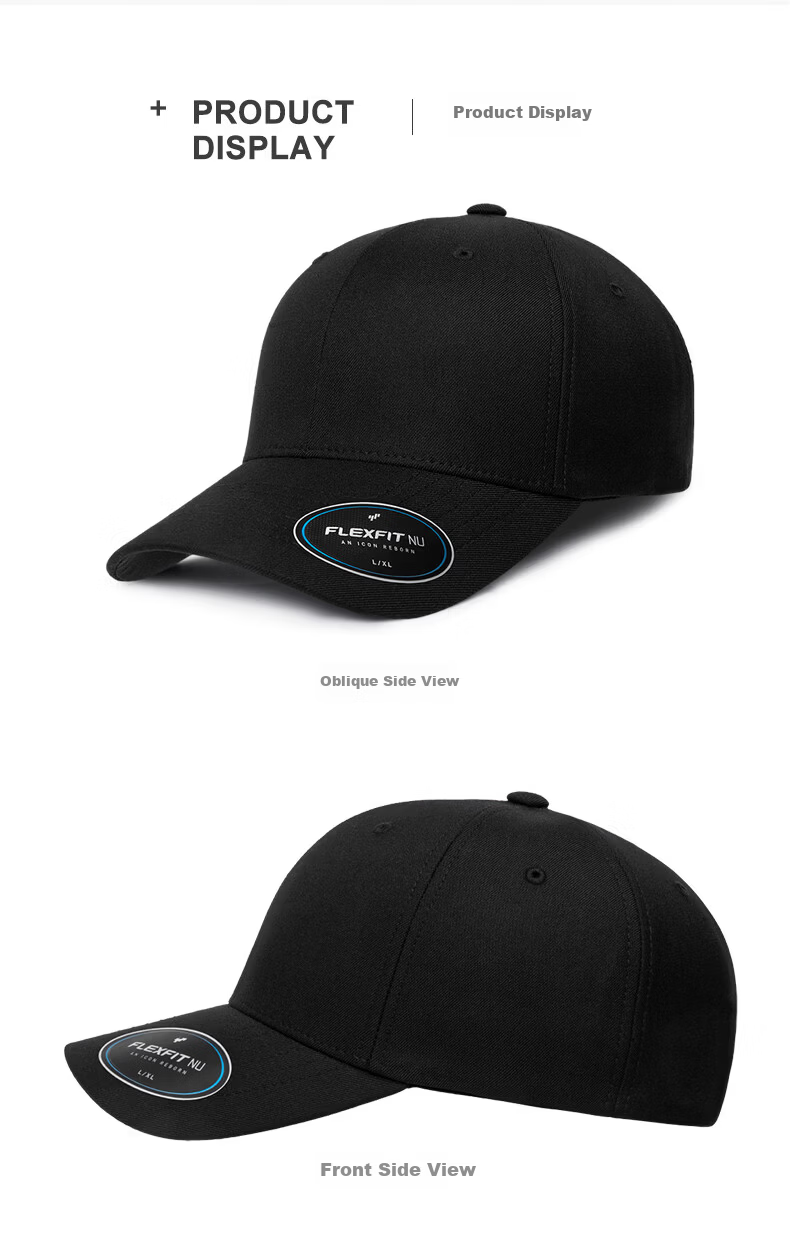 FLEXFIT NU Series Captain America Upgraded Large Head Sun Protection Baseball Cap Unisex Full-Coverage Sports Visor Hat 13