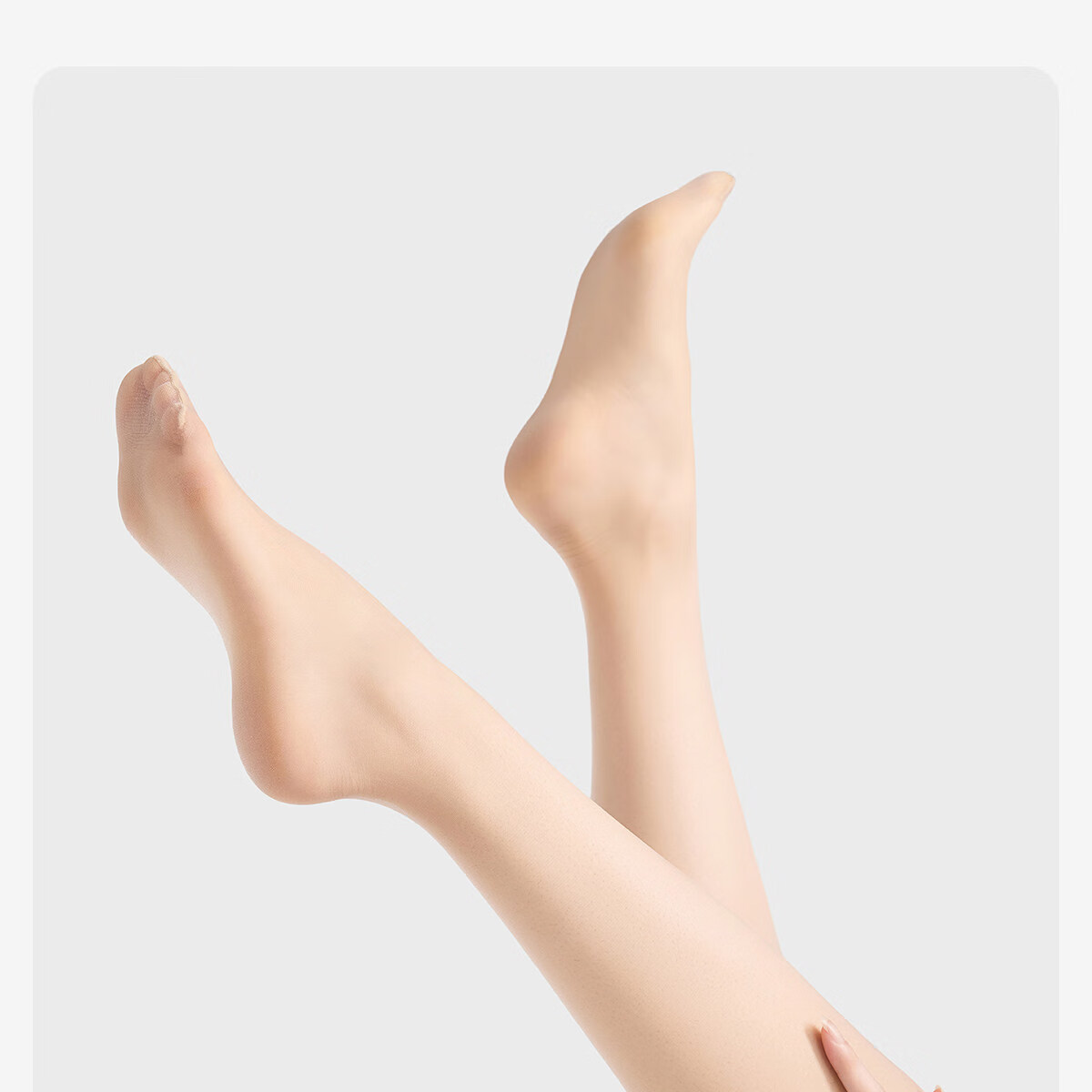 Langsha Summer Ultra-Thin Women's Stockings 2-Pack T-Crotch Sexy Pantyhose Natural Skin Tone Bare-Leg Effect 12