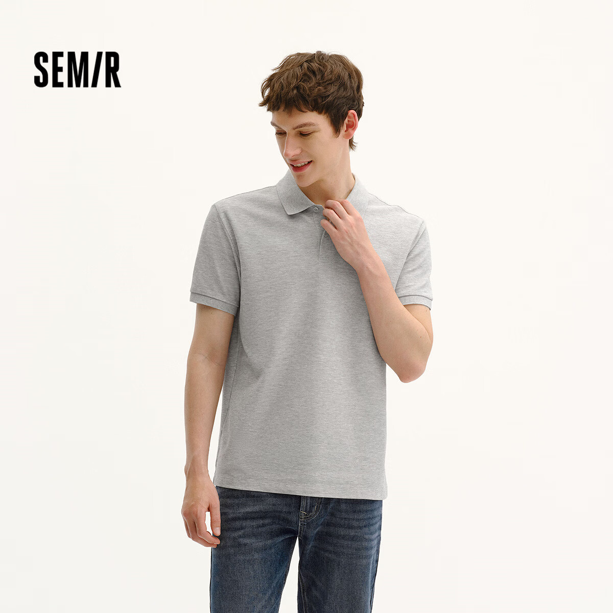 Semir Wang Anyu Mall Same Style | Men's Polo Shirt 26 Summer Collared Knit Quick-Dry Top 101326115101