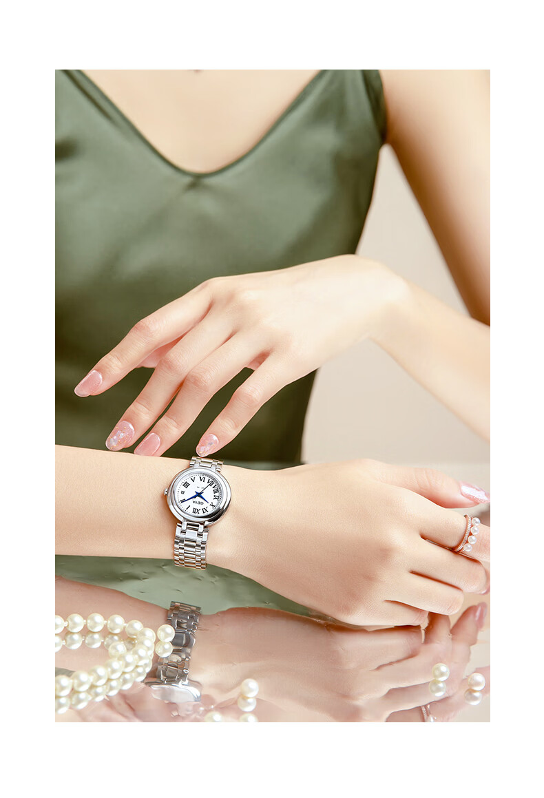 GEYA Women's Steel Strap Watch, Waterproof Quartz Ladies' Watch Starry Sky Series, Birthday Gift for Wome 8