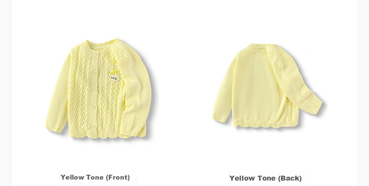 Balabala Kids Baby Sweater Girls Jacquard Cardigan 2025 Autumn Knit Sweet Little A-Line 208325103005 8