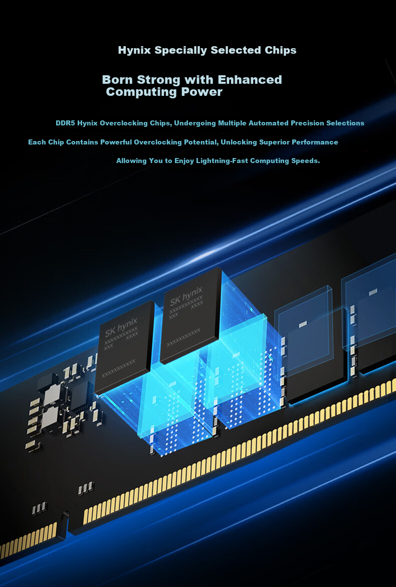BIWIN 48GB (24GBx2) DDR5 8400MHz Desktop Memory Kit Timewalker DW100 RGB Light Bar (C40) White AI PC Computer Storage Accessory 11