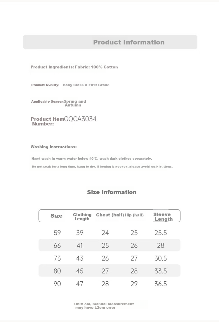 Guaiqi Bear Year of the Horse Baby Pure Cotton Romper Spring and Autumn Homewear Infant Long Sleeve Pajamas Triangle Bodysuit 8