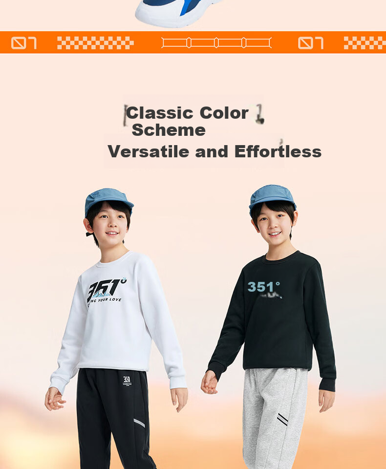 361° Kids Children's Long Pants 2025 Autumn Boys and Girls Sports Elastic Soft Skin-friendly Knit Pants Purple Size 130 18