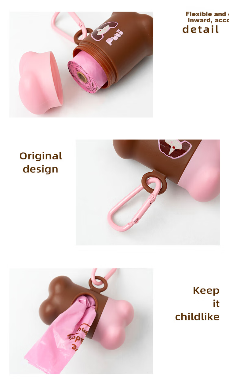 PUUI PUUI Original Pet Waste Bag Storage Capsule Outdoor Portable Clip-On Waste Bag Holder Christmas Gift 12