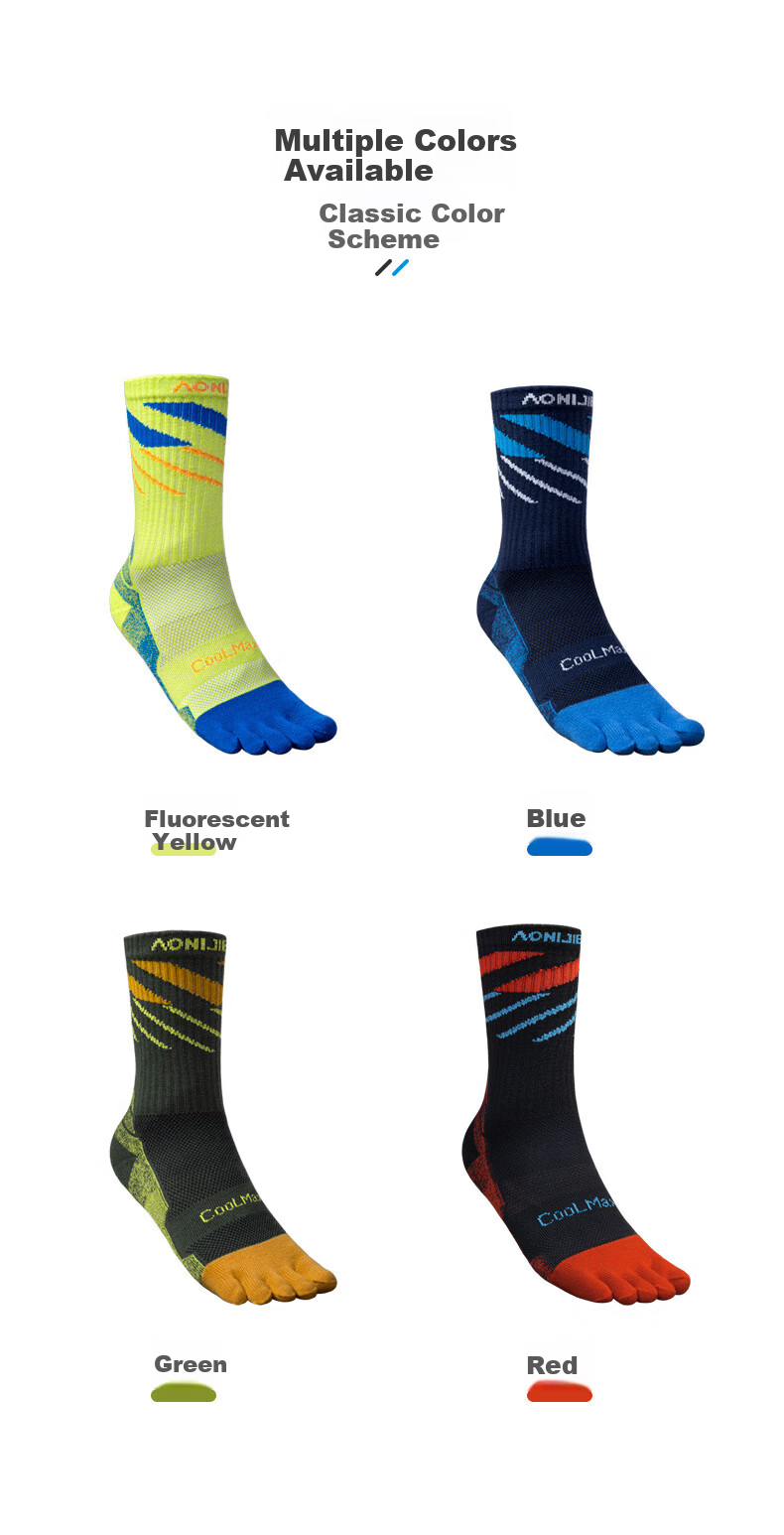 Onijie Professional Running Socks Sports Socks Outdoor Hiking Breathable Trail Running Non-Slip Basketball Sweat-Absorbing Marathon Knee-High 7