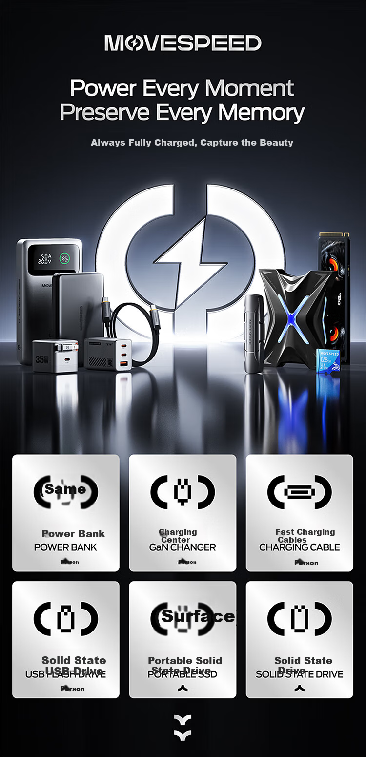 MOVE SPEED 4TB Portable SSD (PSSD) for Mac mini M4 Dock Expansion Drive 40G Transfer External SSD Hard Drive with Cooling USB Dock 1