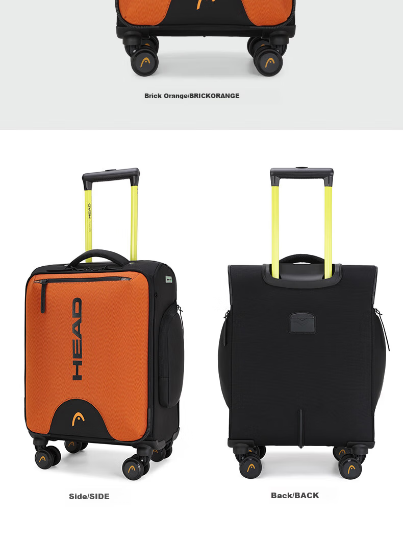 HEAD Lightweight 20-inch Carry-on Soft Luggage Large Capacity Ski Travel Suitcase Tennis Racket Bag 12
