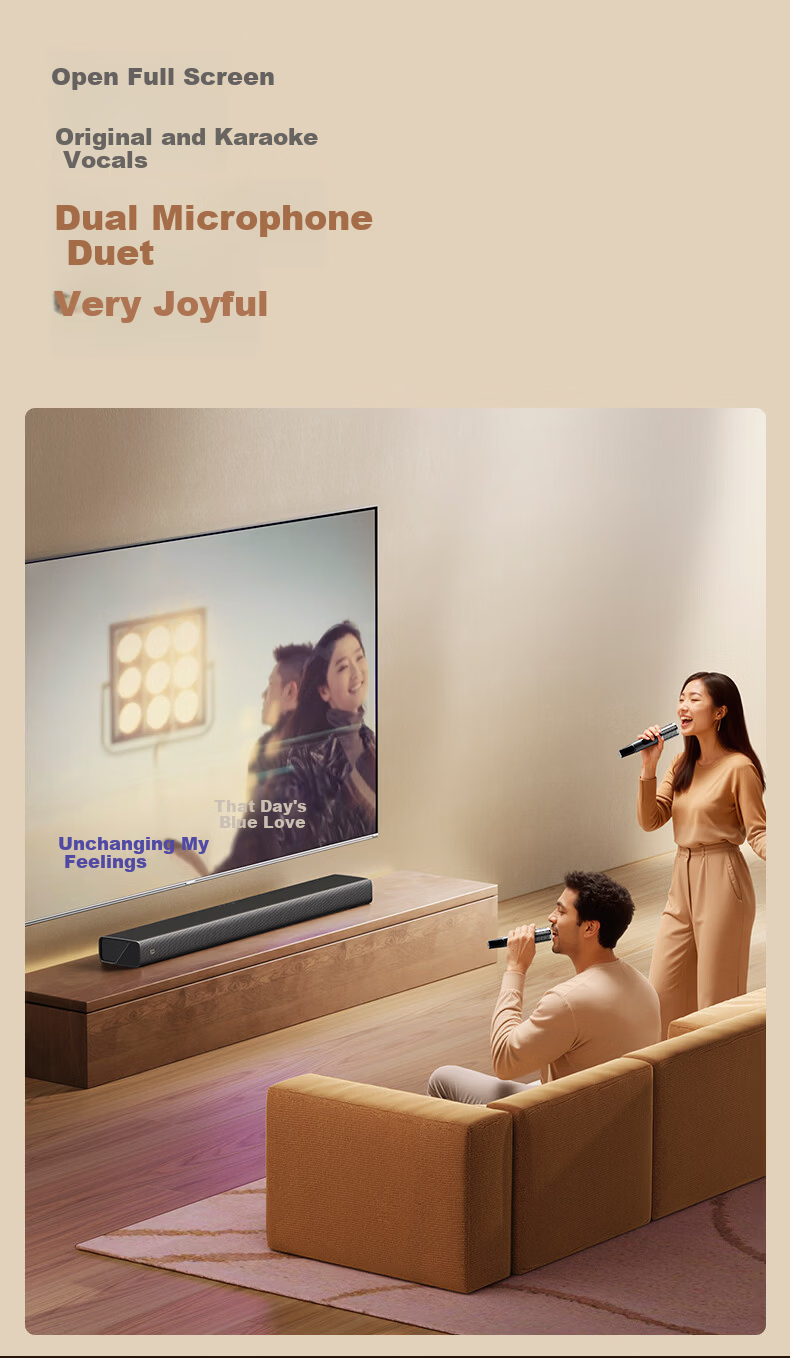 Skyworth X10 Home KTV Karaoke All-in-One System Full Home KTV Singing Set TV Sound System for Karaoke and Movie Watching 9