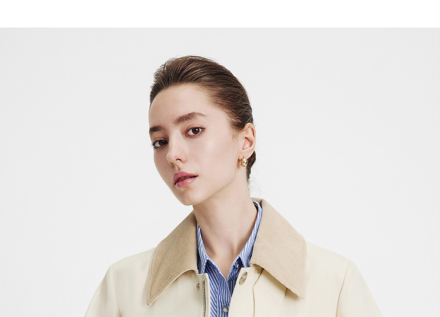 NaviKeel Italy Small Sailboat Women's Short Workwear Trench Coat Full Cotton Barn Style Jacket 2331505501 Blue L 34