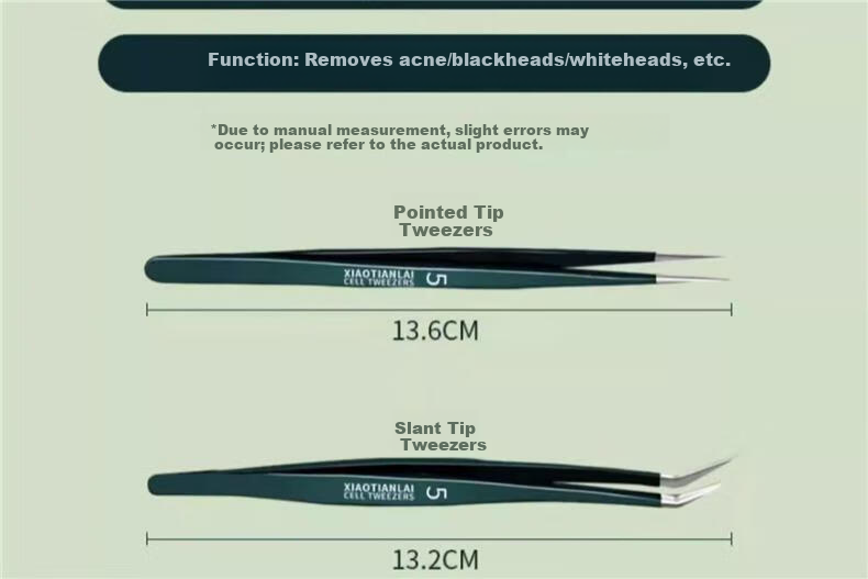 Bacooly Blackhead Tweezer Precision Pimple Extractor Set Professional Beauty Salon Tool 34