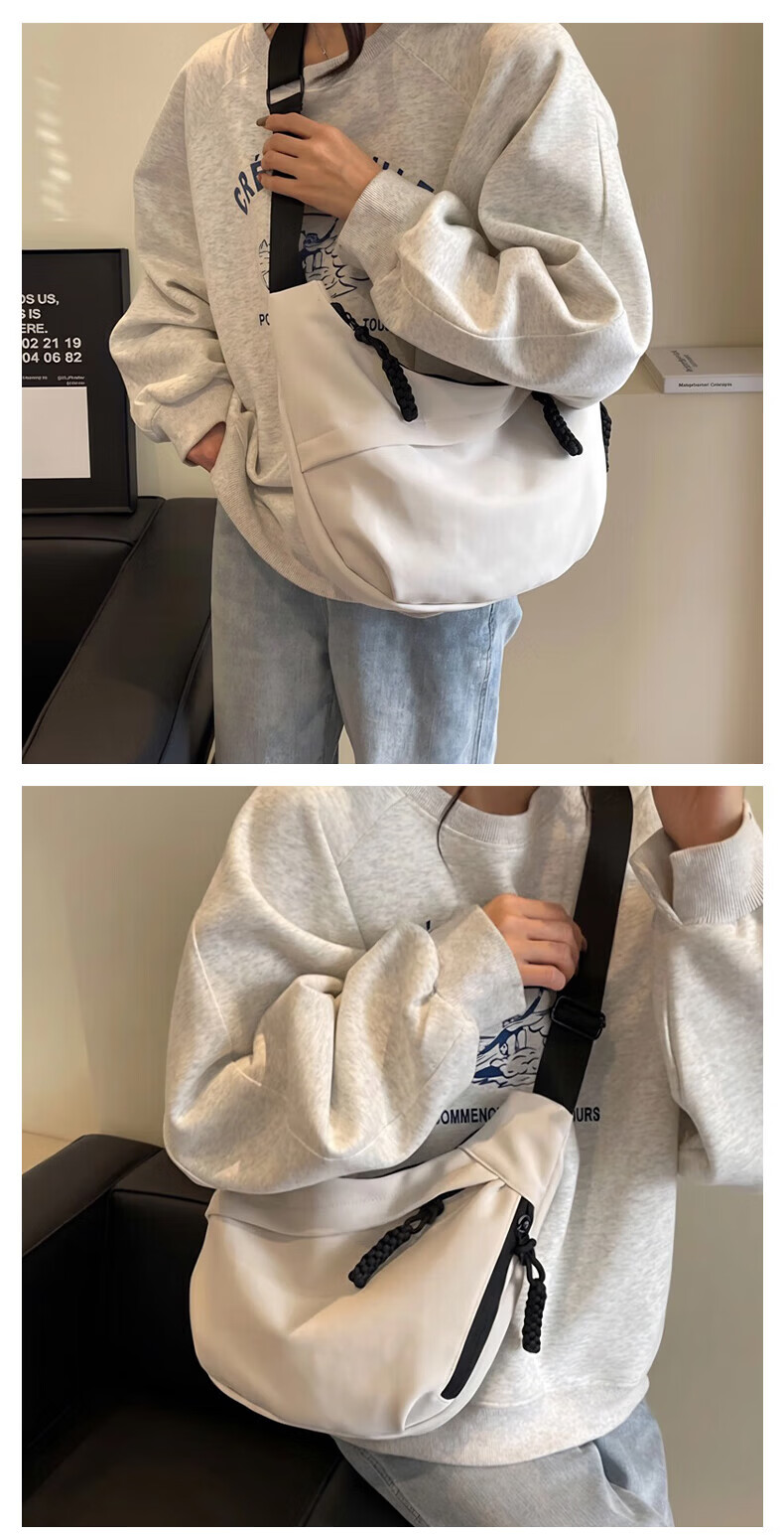 LOHAS Travel Crossbody Bag Women's Dumpling Shoulder Bag Large Capacity Casual Lightweight Commuter Tote Bag for Women 4