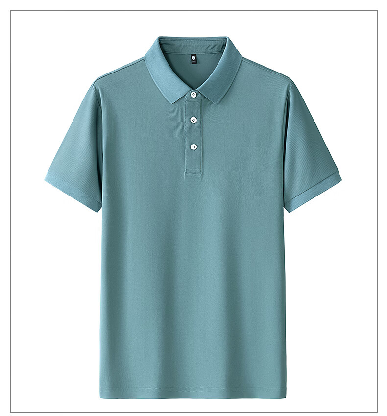 ROMON Short Sleeve Polo Shirt Summer 210G Cotton-Like Pique Mesh Breathable Ice Cool Fashion T-Shirt Casual Base Layer 11