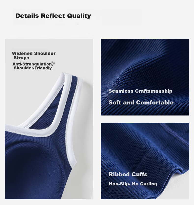 Curvilism [Victoria Song Style] Yoga Fitness Shaping Bodysuit Tummy Control Hip Lift Waist Cincher Navy Blue Size L 16