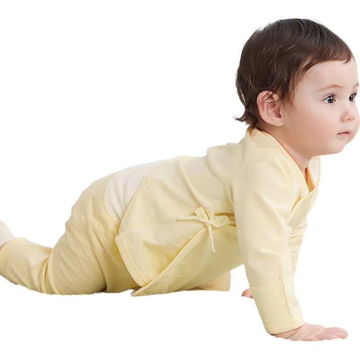 Balabala BalaOne Baby Innerwear Top Unisex Toddler 2025 Belly Protection Half-Back Shirt 2-Pack Cute 208325131202