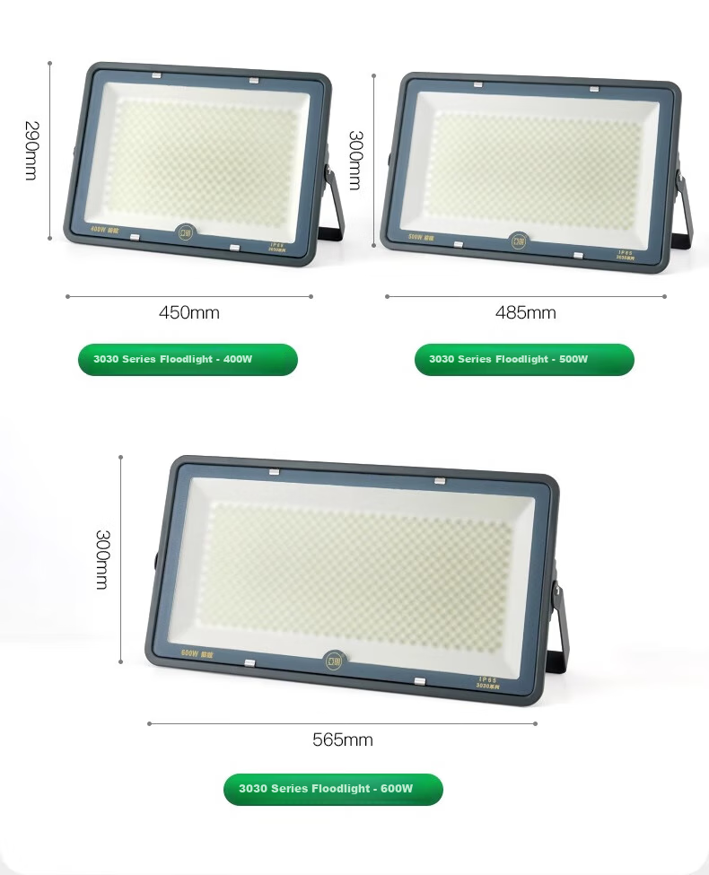 Yaming LED Floodlight Frosted Glass Anti-Glare Stadium Light Warehouse Outdoor Workshop Spotlight IP65 Waterproof Super Bright 50W 15