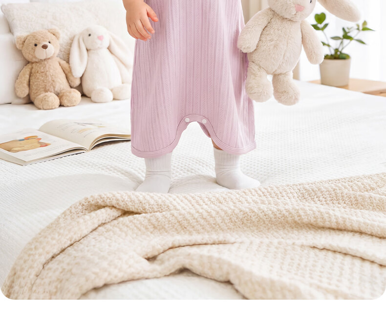 Tonglian Chuxin [Lenzing Modal] Baby Summer Sleep Robe Newborn Pajamas One-piece Children's Nightgown 2