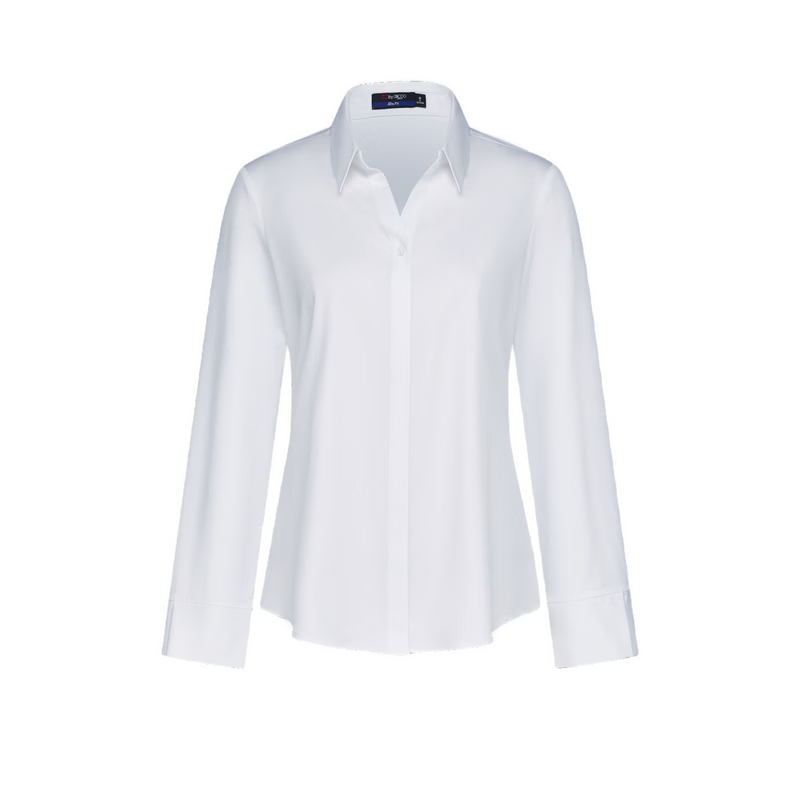 G2000 Modal Stretch Women's Long Sleeve Business Shirt, Comfortable for All Seasons, Mall Edition