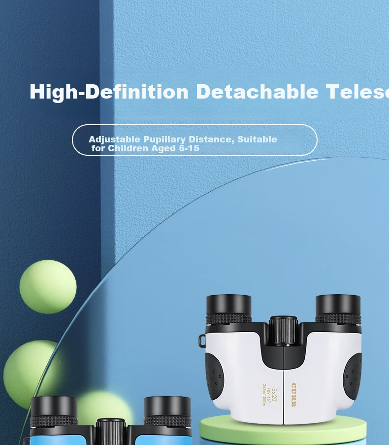 Jiapu Professional Children's Binoculars High-Definition High-Power Detachable Assembly Telescope Gift for Boys and Girls Elementary Students 1