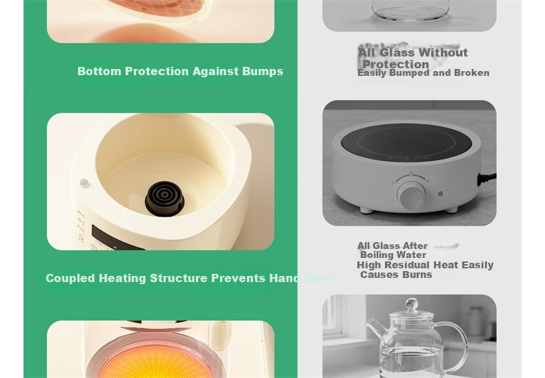 PLODON Baby Portable Milk Mixer Wireless Charging Thermostatic Water Bottle Kettle Boiling 100℃ for Outdoor Milk Preparation 13