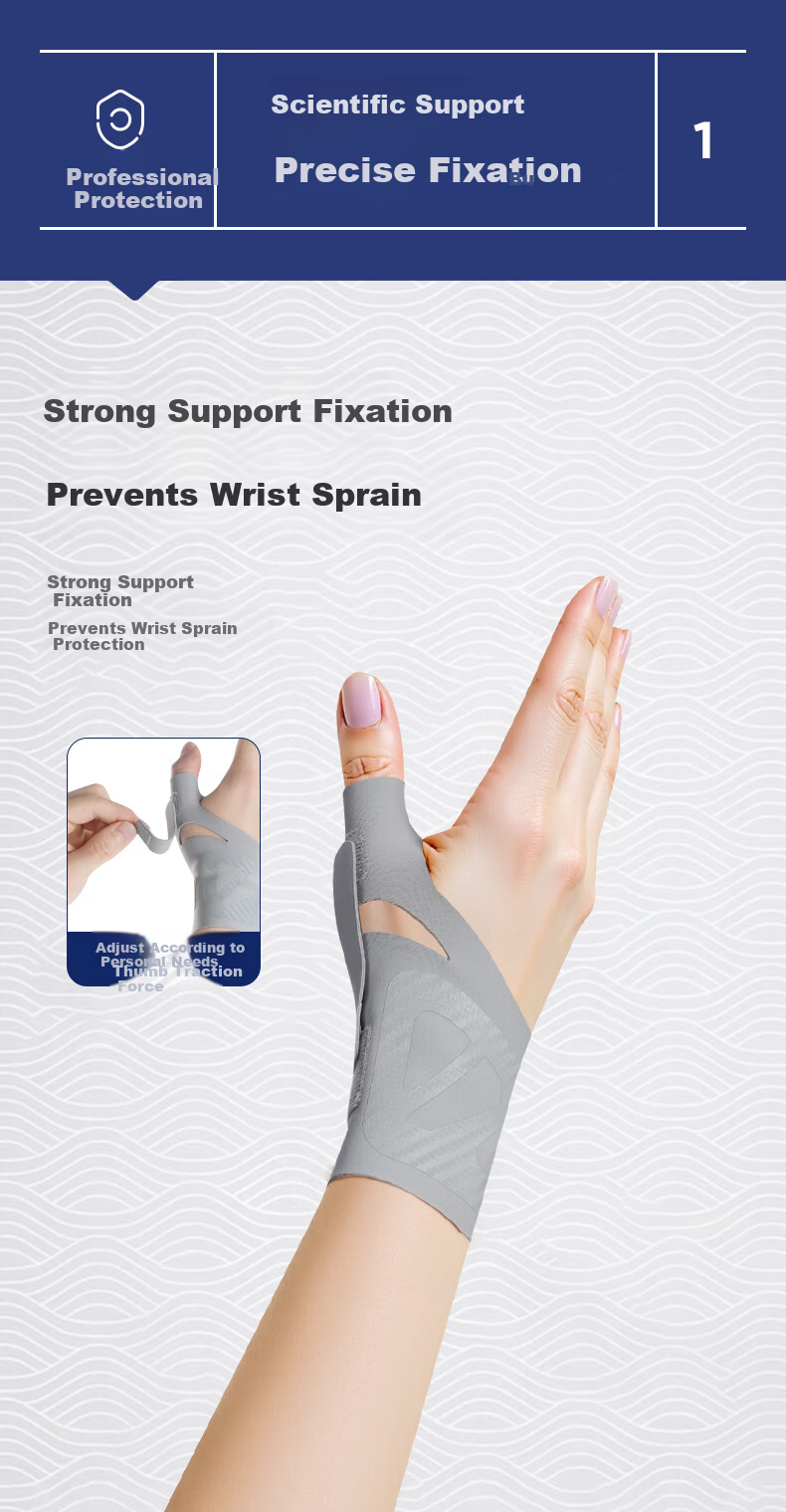 Yanmao Wrist Support Thumb Brace Tendon Injury Sprain Wrist Strain Finger Stabilizer Joint Protector Splint 4