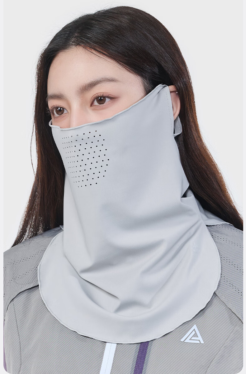 MISSION UV Ice Silk Sunscreen Face Mask Women's Summer UV Protection Sunshade Veil Cycling Neck Guard Breathable Full Face Mask 8