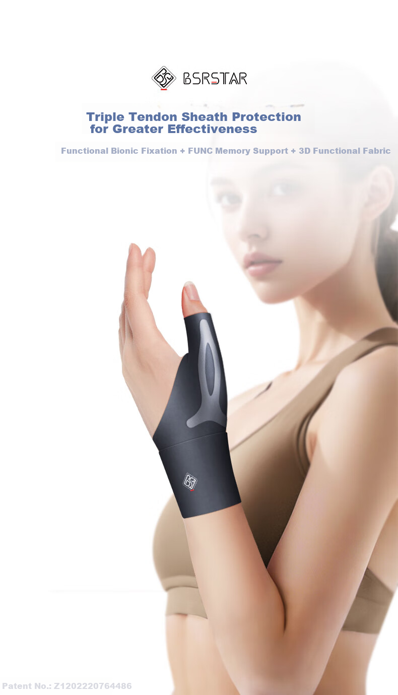 Bestray Thin Wrist and Thumb Support Brace Professional Sports Wrist Strap for Men and Women Sprain Stabilizer 2
