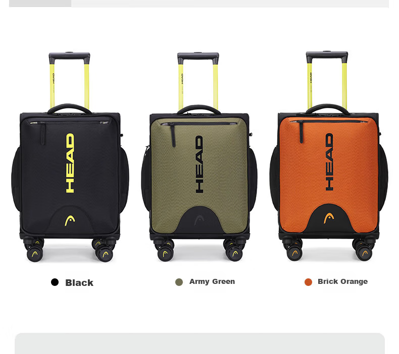 HEAD Lightweight 20-inch Carry-on Soft Luggage Large Capacity Ski Travel Suitcase Tennis Racket Bag 4
